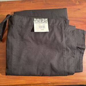 * NWT* UA BUTTER-SOFT Unisex Cargo Scrubs Pants BLACK Sz Large Unisex